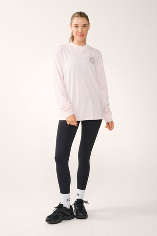 WANDER OVERSIZED LONG SLEEVE TEE BARELY PINK