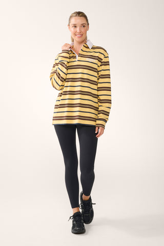 HAWTHORN AFLW X JAGGAD 2026 LONG SLEEVE POLO TOP