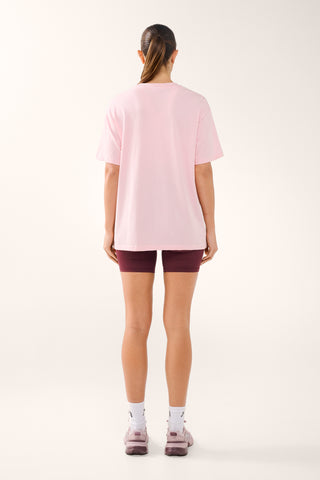 VIVID OVERSIZED TEE CHALK PINK
