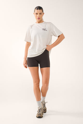 ORIGINALS BOXY TEE OATMEAL MARLE