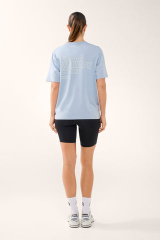 EVERYDAY BOXY TEE FOG BLUE
