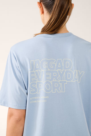 EVERYDAY BOXY TEE FOG BLUE