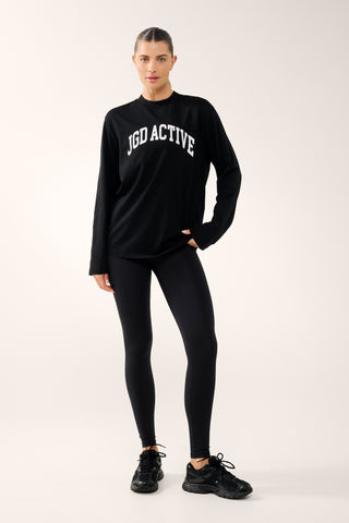 JGD ICON LONG SLEEVE TEE BLACK