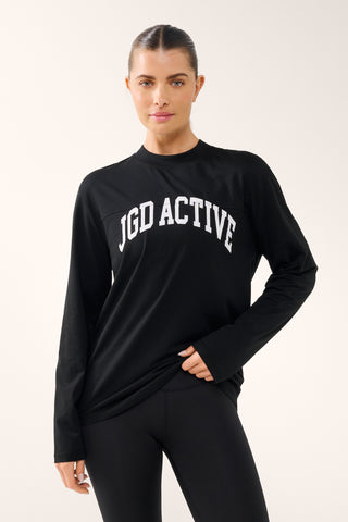 JGD ICON LONG SLEEVE TEE BLACK