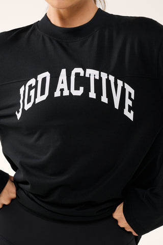 JGD ICON LONG SLEEVE TEE BLACK