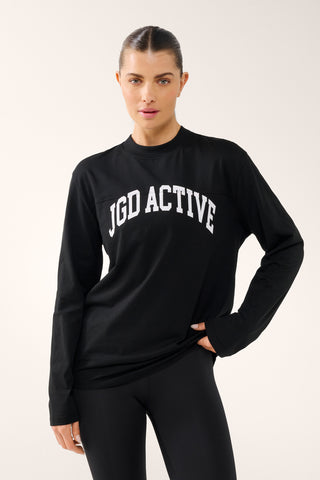 JGD ICON LONG SLEEVE TEE BLACK