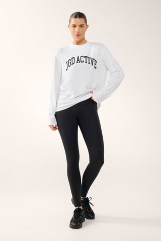 JGD ICON LONG SLEEVE TEE WHITE