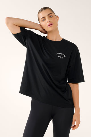 JGD DROP SHOULDER TEE BLACK