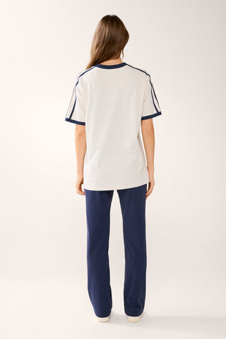REFORM OVERSIZED V-NECK TEE OATMEAL MARLE