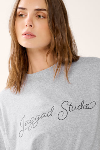 REFORM STAPLE TEE GREY MARLE