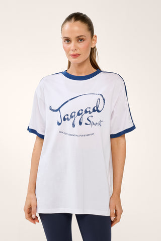 REPLAY OVERSIZED TEE WHITE