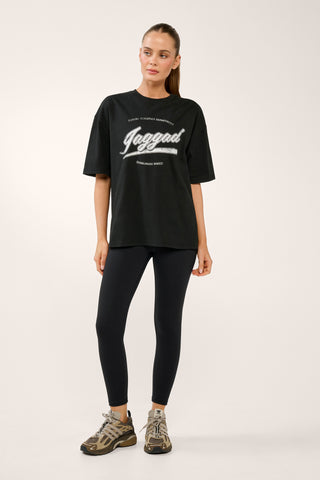 REPLAY DROP SHOULDER TEE BLACK