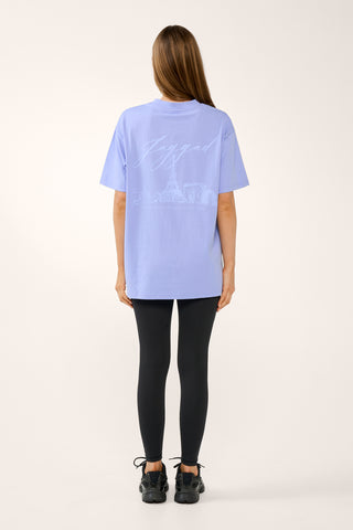 PARIS OVERSIZED TEE CORNFLOWER BLUE
