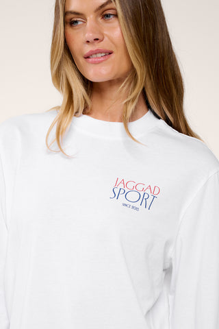 BROOKLYN ICON LONG SLEEVE TEE WHITE