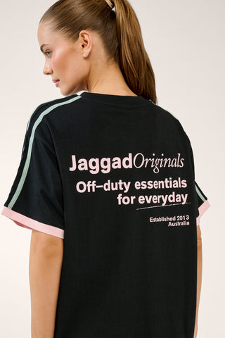 BLOOM OVERSIZED TEE BLACK