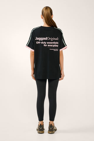 BLOOM OVERSIZED TEE BLACK