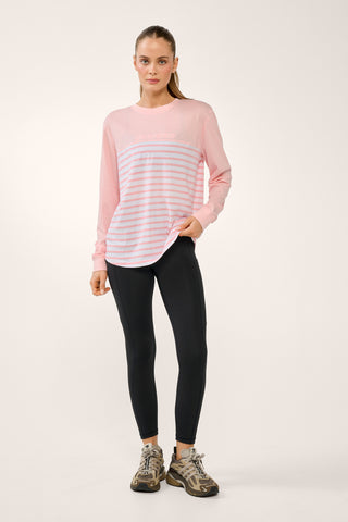 BLOOM CLASSIC LONG SLEEVE TEE CHALK PINK