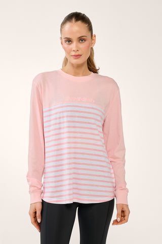 BLOOM CLASSIC LONG SLEEVE TEE CHALK PINK