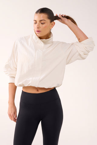 PACE ZIP-THROUGH SPRAY JACKET SWAN WHITE