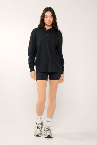 NEWPORT HENLEY LONG SLEEVE TEE BLACK