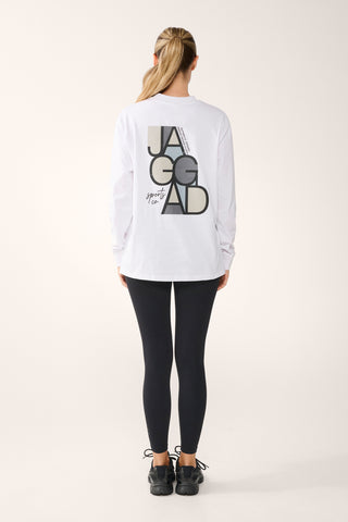 HYDE OVERSIZED LONG SLEEVE TEE WHITE