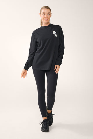 HYDE OVERSIZED LONG SLEEVE TEE BLACK