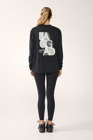 HYDE OVERSIZED LONG SLEEVE TEE BLACK