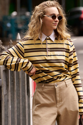HAWTHORN AFLW X JAGGAD 2026 LONG SLEEVE POLO TOP