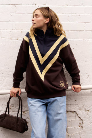 HAWTHORN AFLW X JAGGAD 2026 HALF-ZIP SWEATER