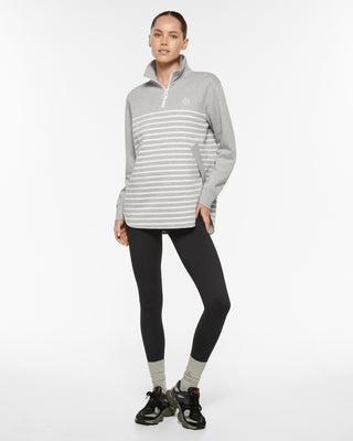 HARLEM LONGLINE HALF-ZIP SWEATER