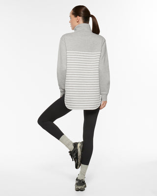 HARLEM LONGLINE HALF-ZIP SWEATER