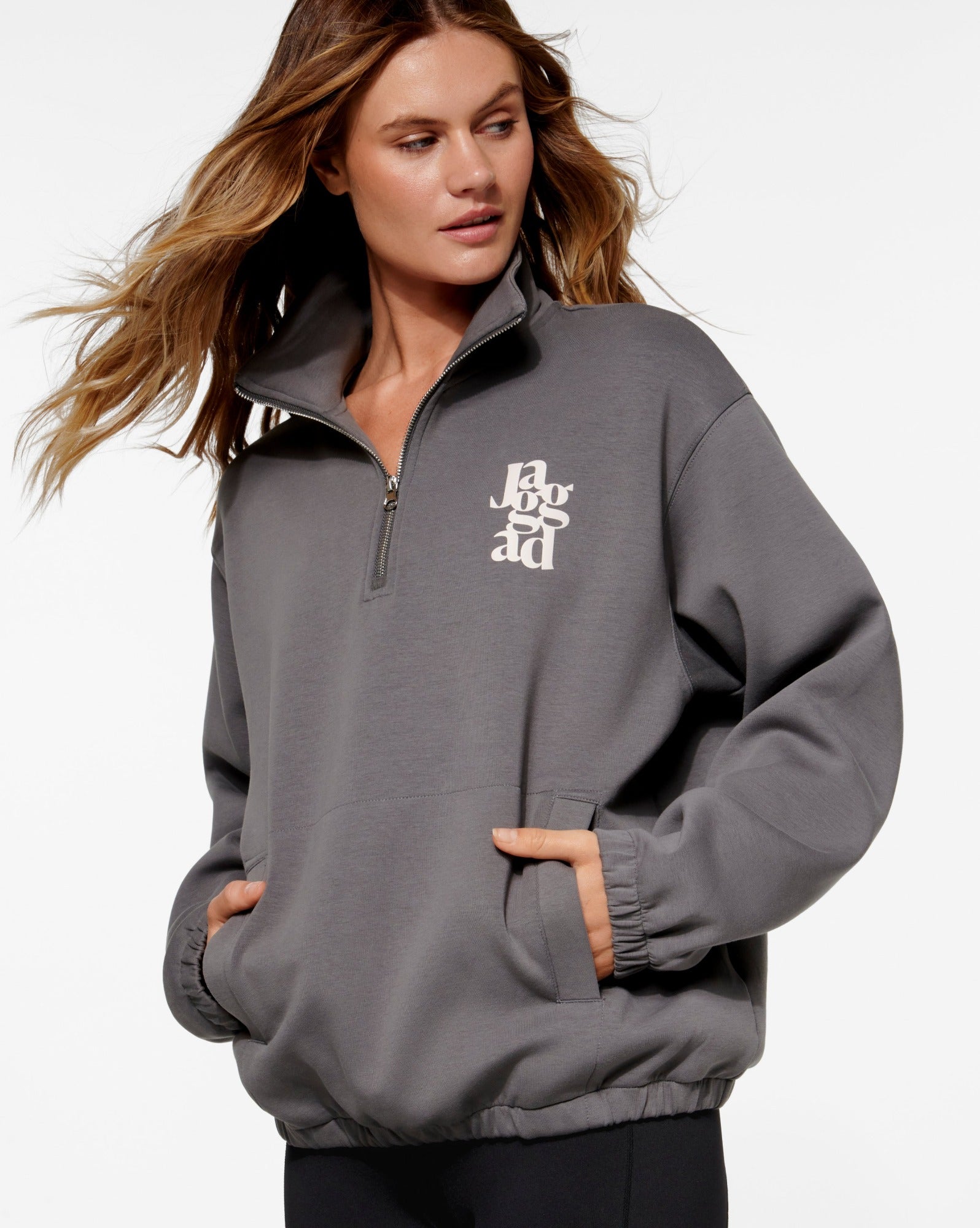 Stadium zip outlet up sweater jaggad