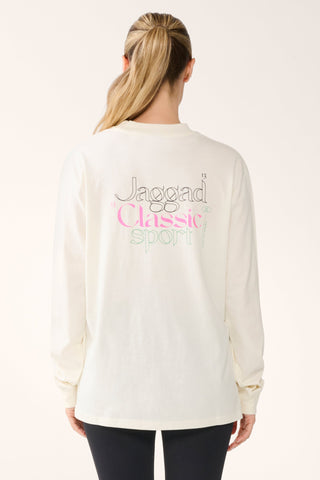 MONTE OVERSIZED LONG SLEEVE TEE SWAN
