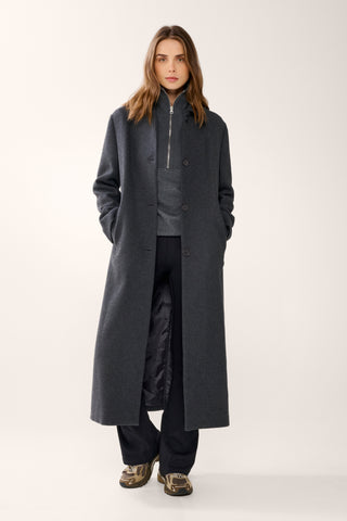 ORIGIN LONGLINE COAT BLACK MARLE