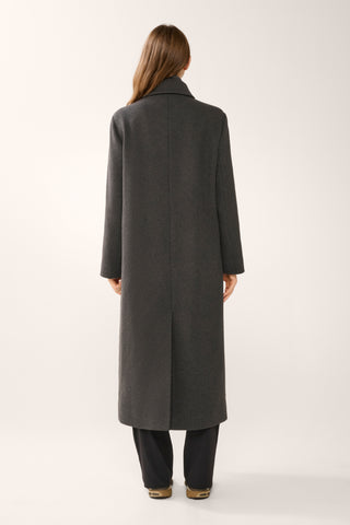 ORIGIN LONGLINE COAT BLACK MARLE