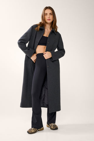 ORIGIN LONGLINE COAT BLACK MARLE