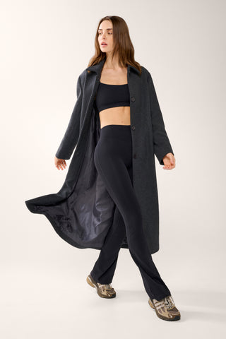 ORIGIN LONGLINE COAT BLACK MARLE