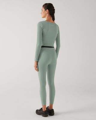 PAXTON LONG SLEEVE TOP SAGE