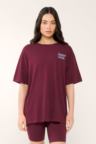 PHOENIX OVERSIZED TEE CHERRY