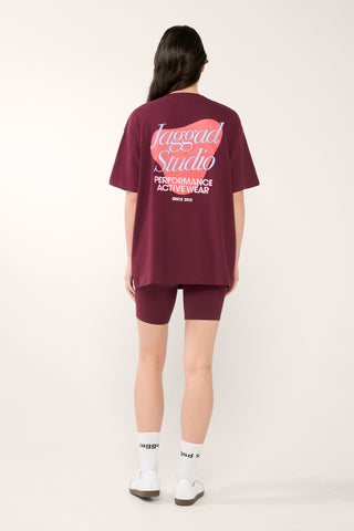 PHOENIX OVERSIZED TEE CHERRY