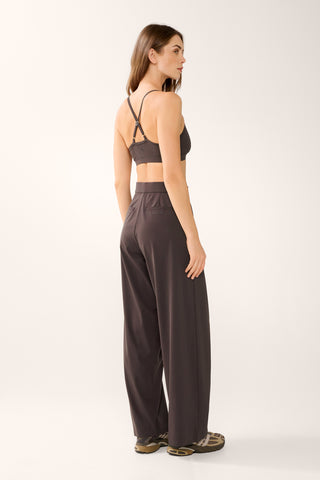 RUE PLEAT HALO PANT COFFEE