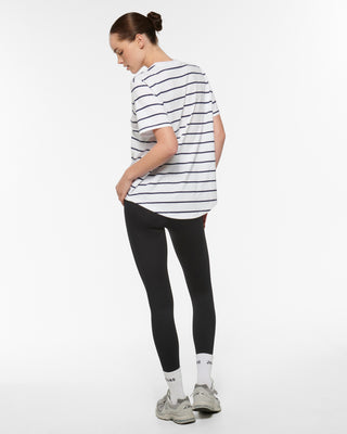 CLASSIC CIRCLE TEE NAVY STRIPE