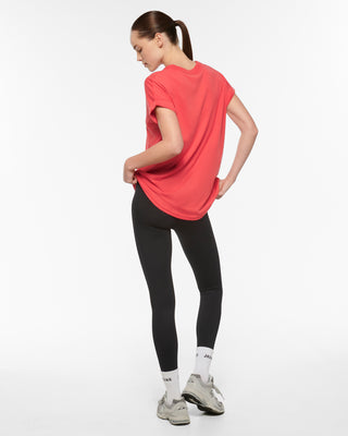 BACARO CUFFED SLEEVE TEE RED