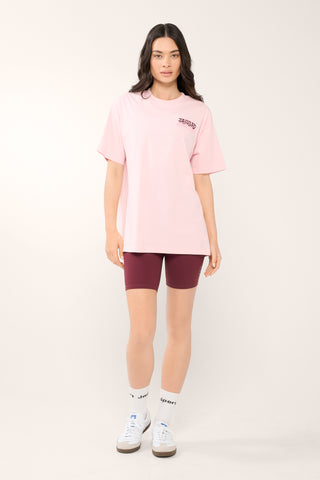 SUMMER CHILL CLUB OVERSIZED TEE CHALK PINK
