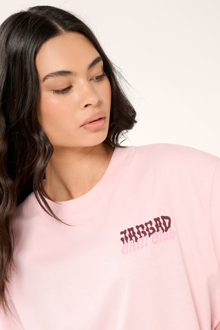 SUMMER CHILL CLUB OVERSIZED TEE CHALK PINK