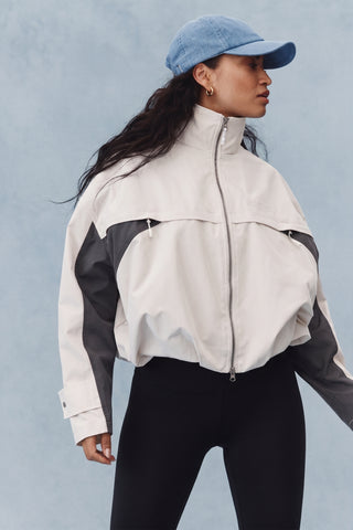 SUMMIT ZIP-THROUGH JACKET SWAN WHITE