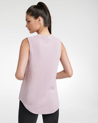 MONTAIGNE WAFFLE TANK DUSTY PINK